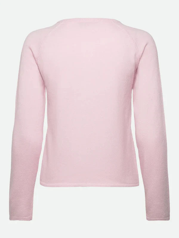 LAICA ONECK RAGLAN CARDIGAN, PINK-A-BOO