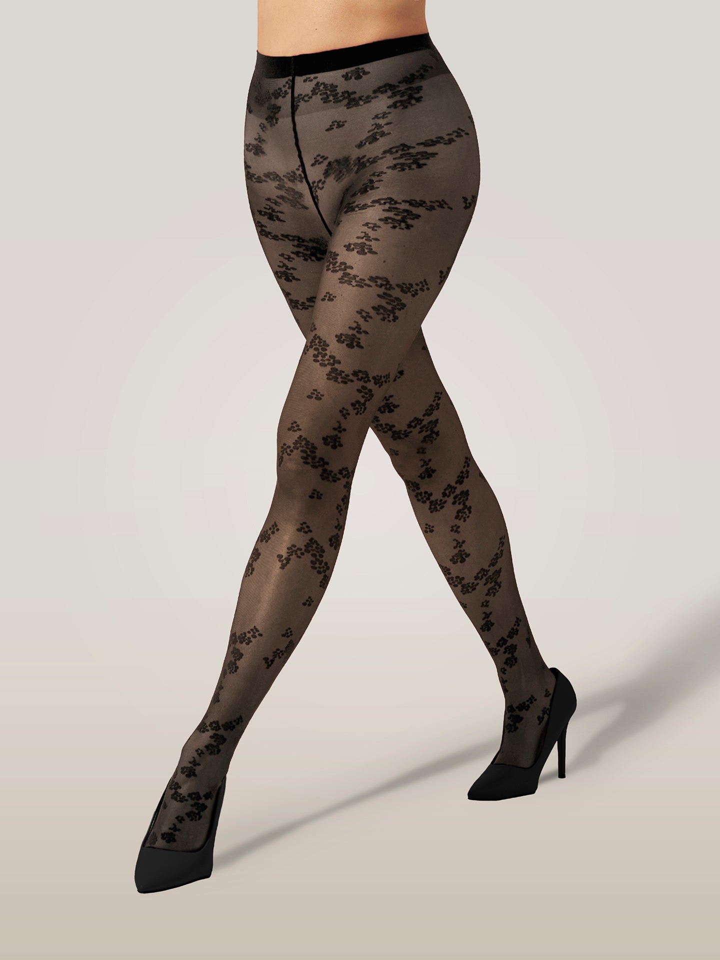 FLORET TIGHTS, BLACK