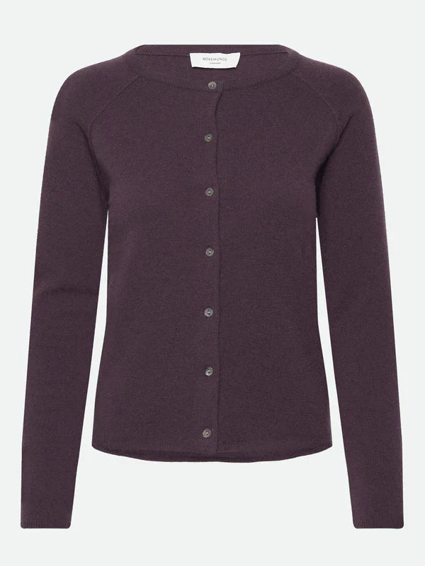 LAICA ONECK RAGLAN CARDIGAN, PLUM PERFECT