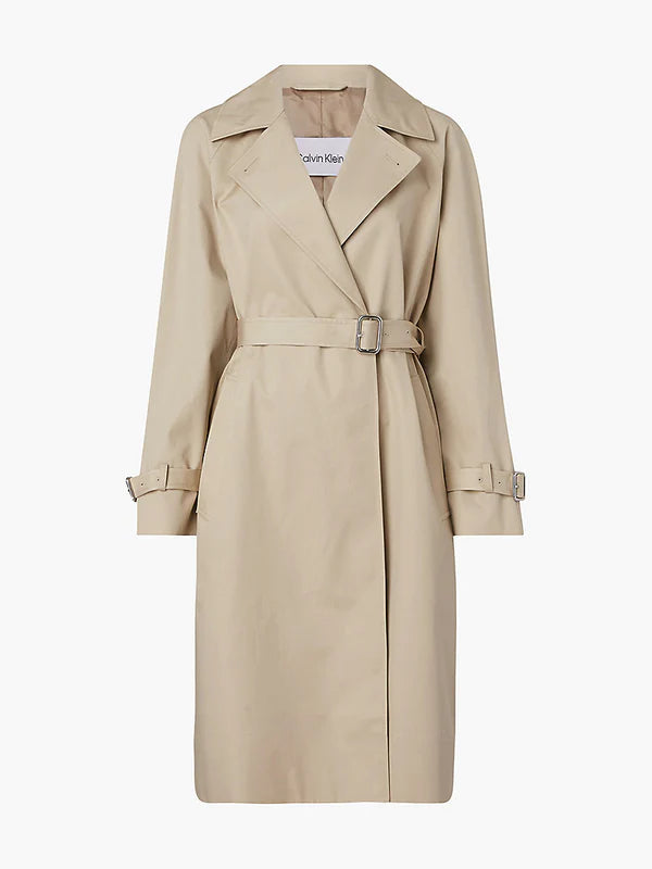 ESSENTIAL TRENCHCOAT, WHITE CLAY