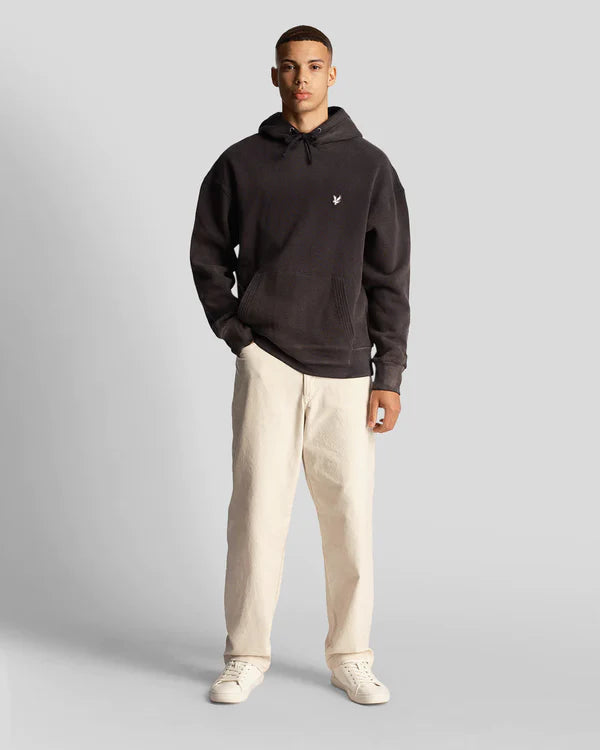 WASHED HOODIE, LACQUER