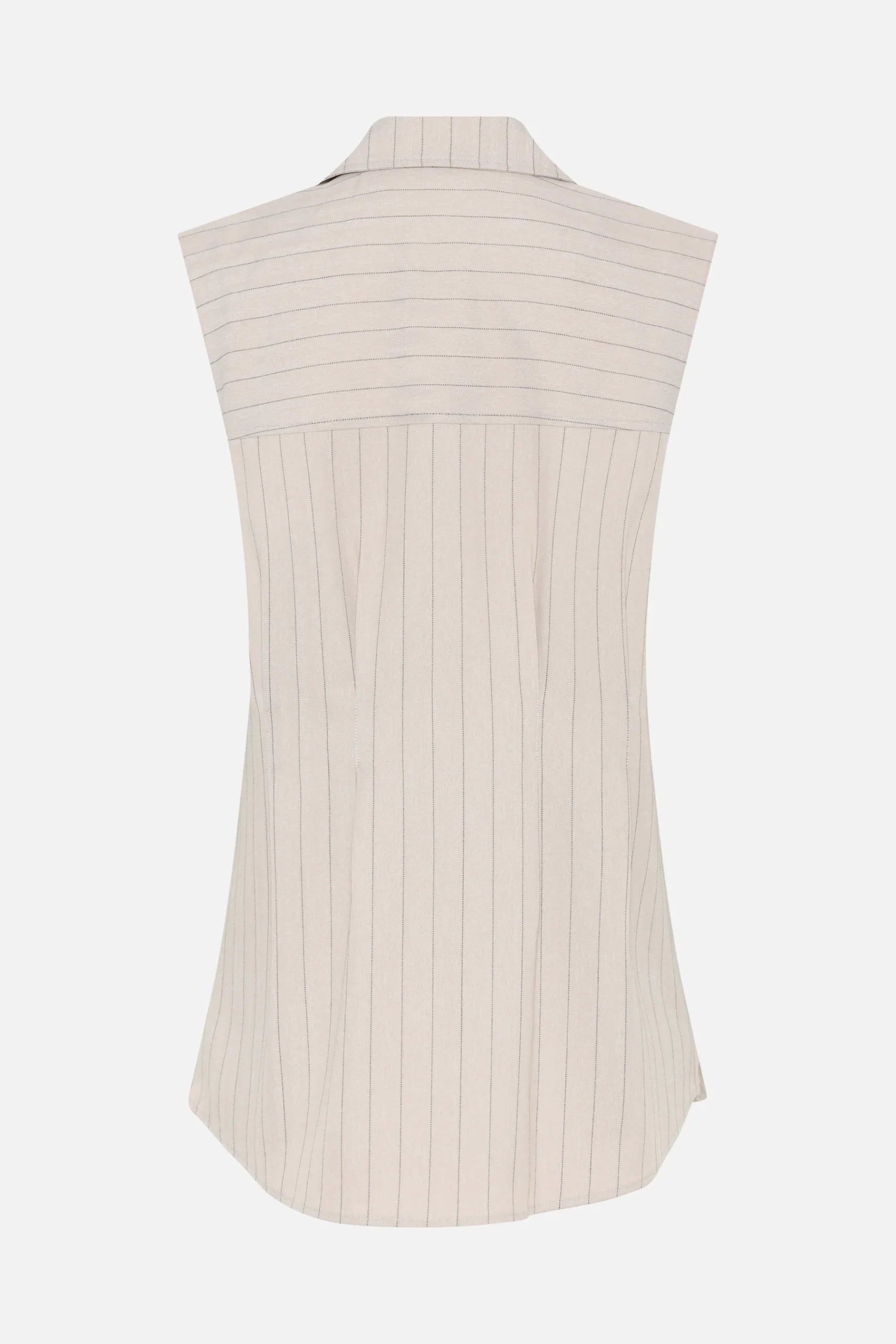 ApricotBBUrwa Waistcoat, Light Grey Stripes