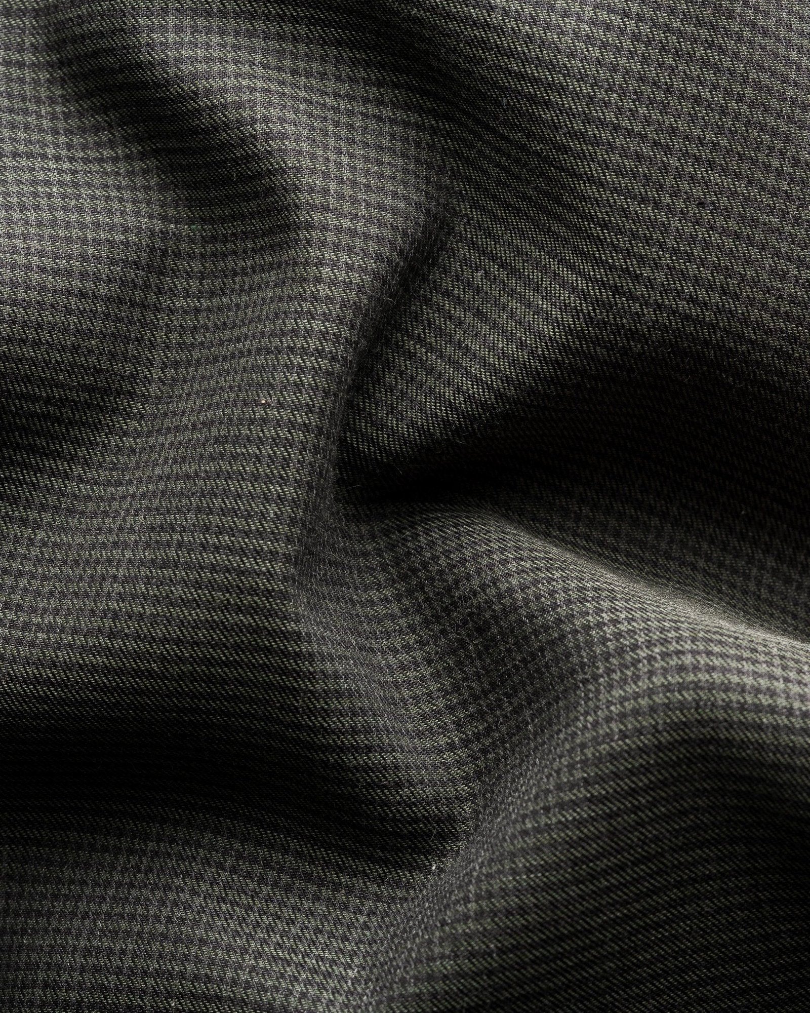 Houndstooth Wrinkle Free Flannel Shirt, Contemp, Dark Green