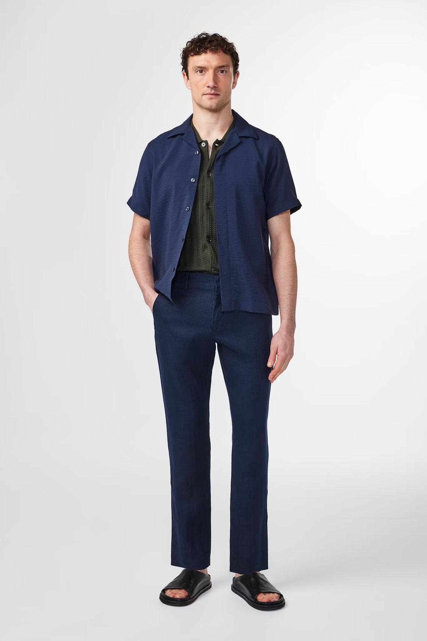 Theo Linen 1454, navy