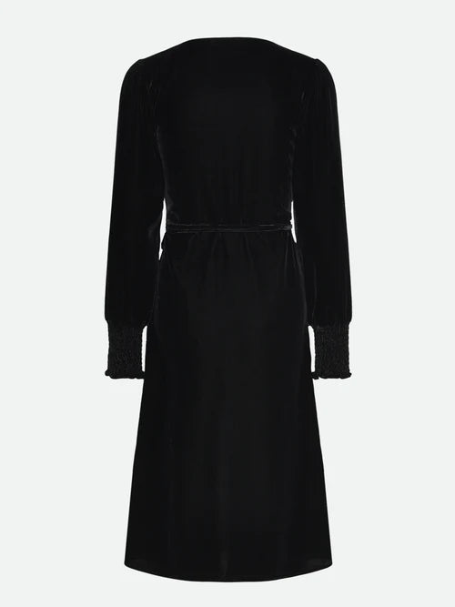 Aomi Wrap Dress, Black