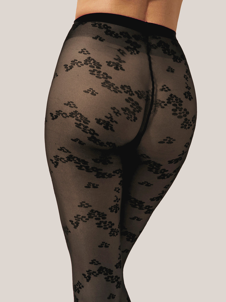 FLORET TIGHTS, BLACK
