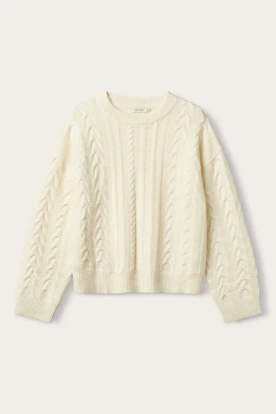 GEMMA SWEATER, OFF WHITE
