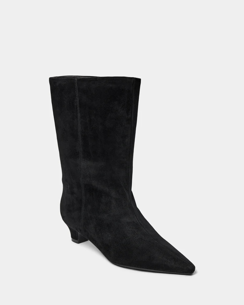 HELLA LOW SUEDE BOOT, BLACK