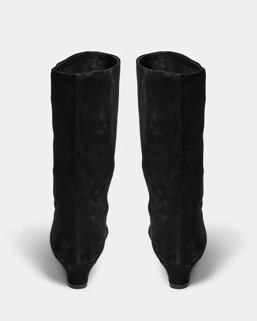 HELLA LOW SUEDE BOOT, BLACK