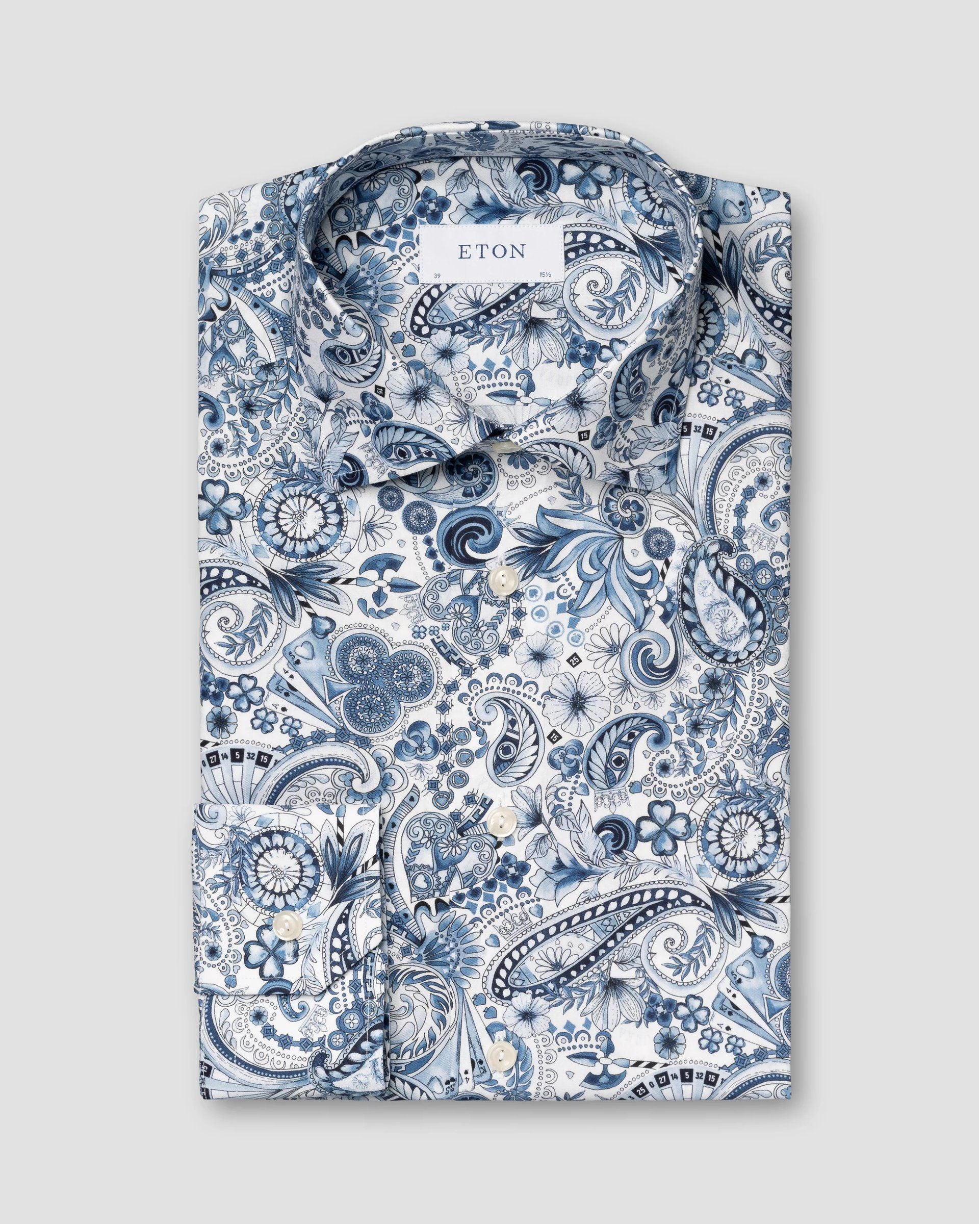 Motif Signature Twill Shirt, Contemp, Light Blue