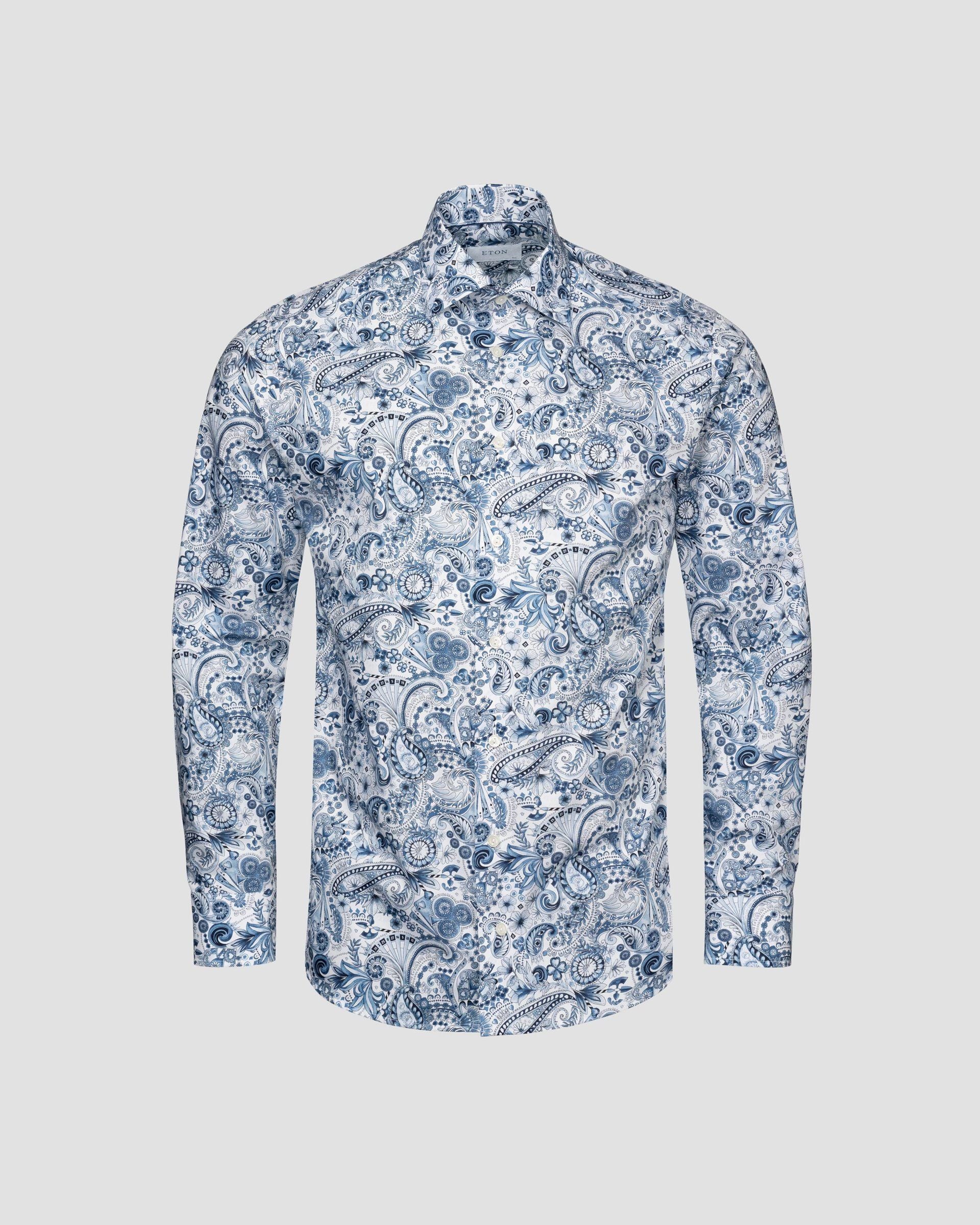 Motif Signature Twill Shirt, Contemp, Light Blue
