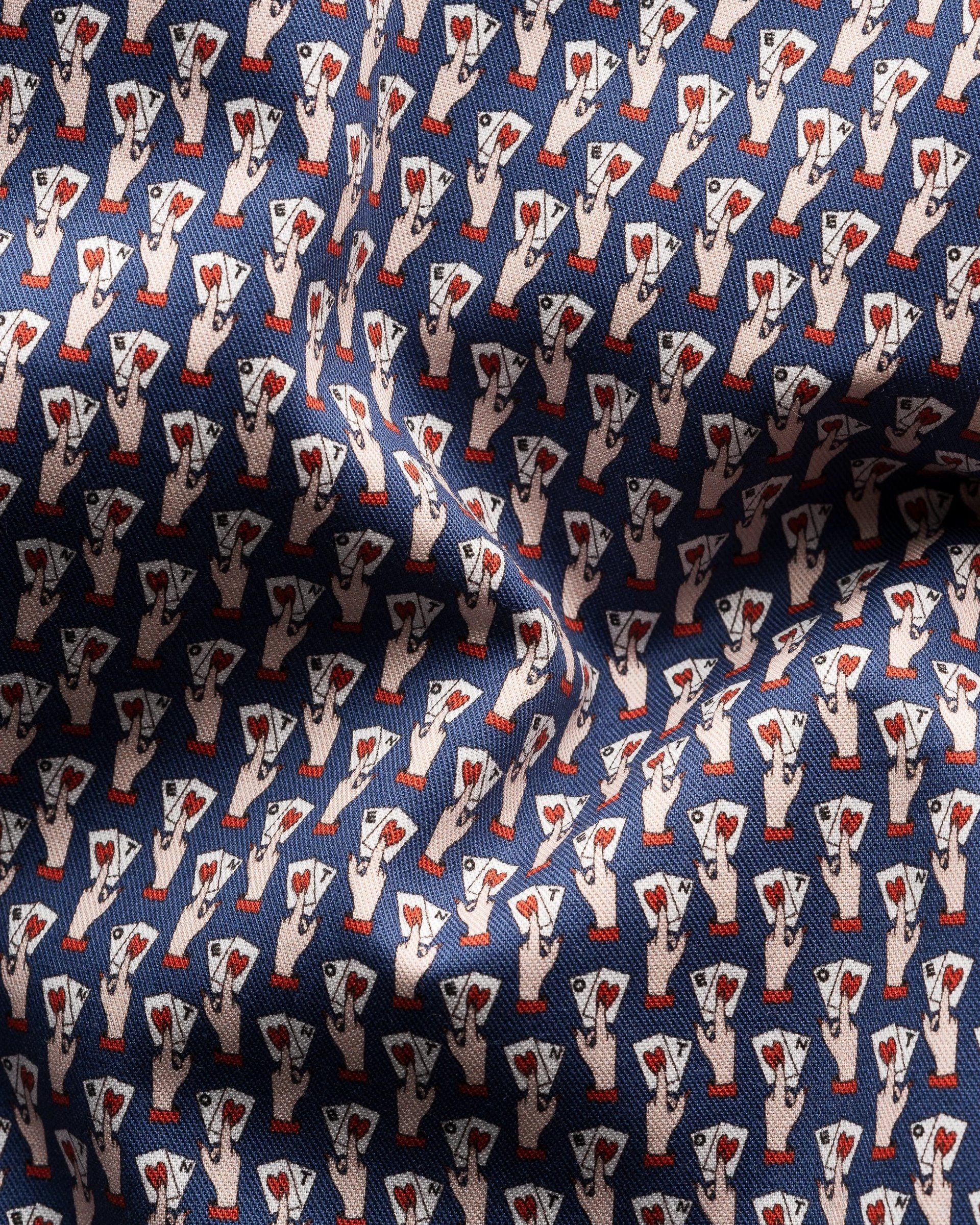 Motif Signature Twill Shirt, Mid Blue