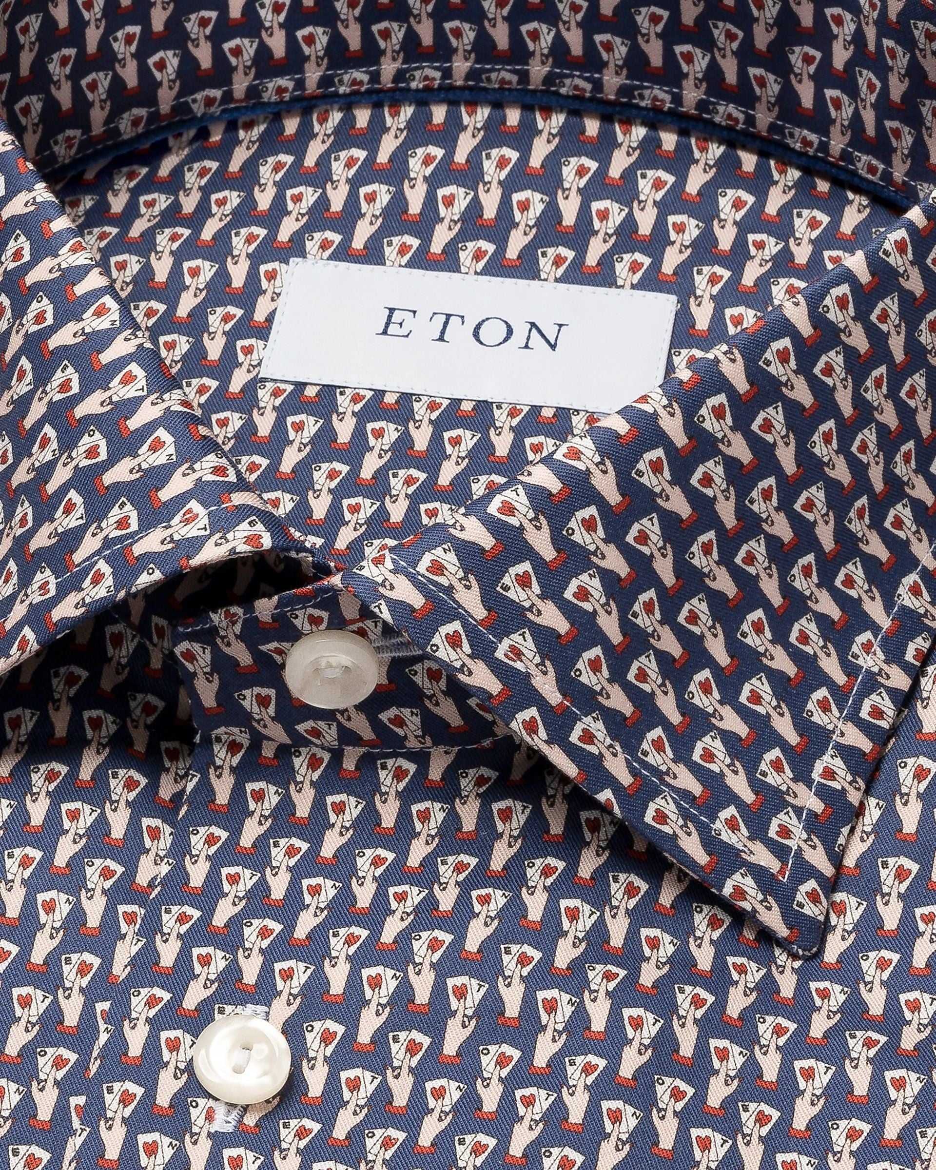 Motif Signature Twill Shirt, Mid Blue