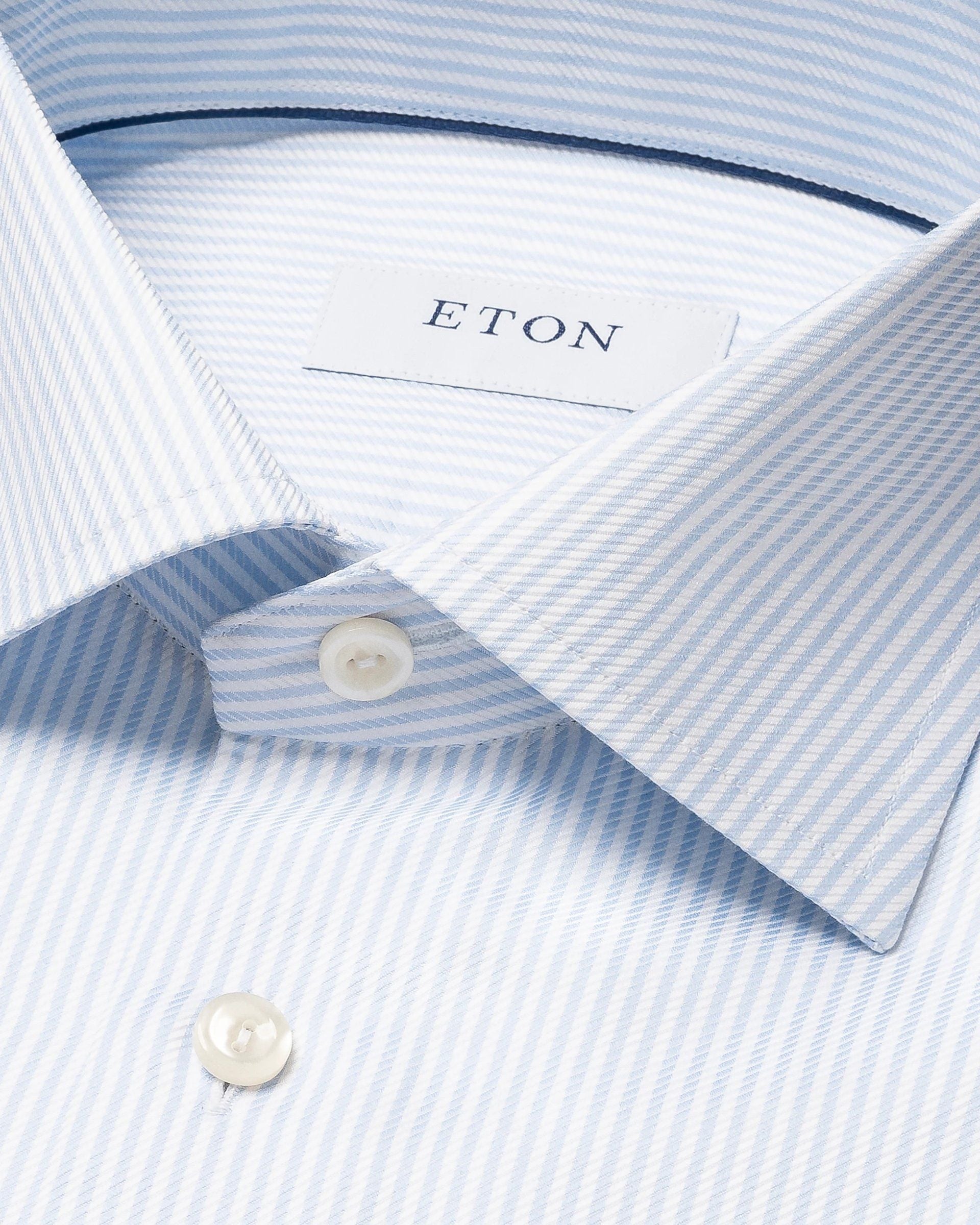 Striped Signature Twill, Slim, Light Blue