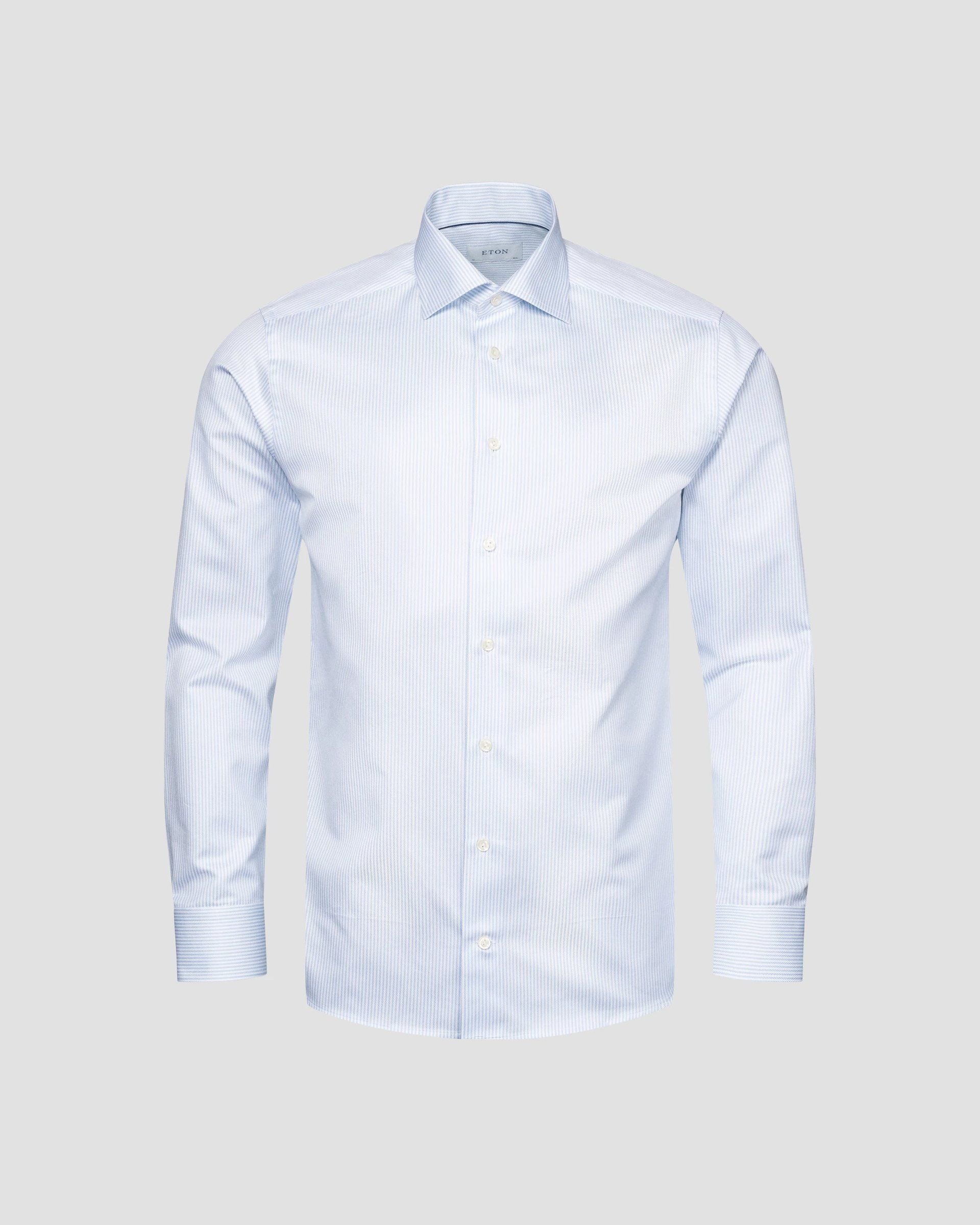 Striped Signature Twill, Slim, Light Blue