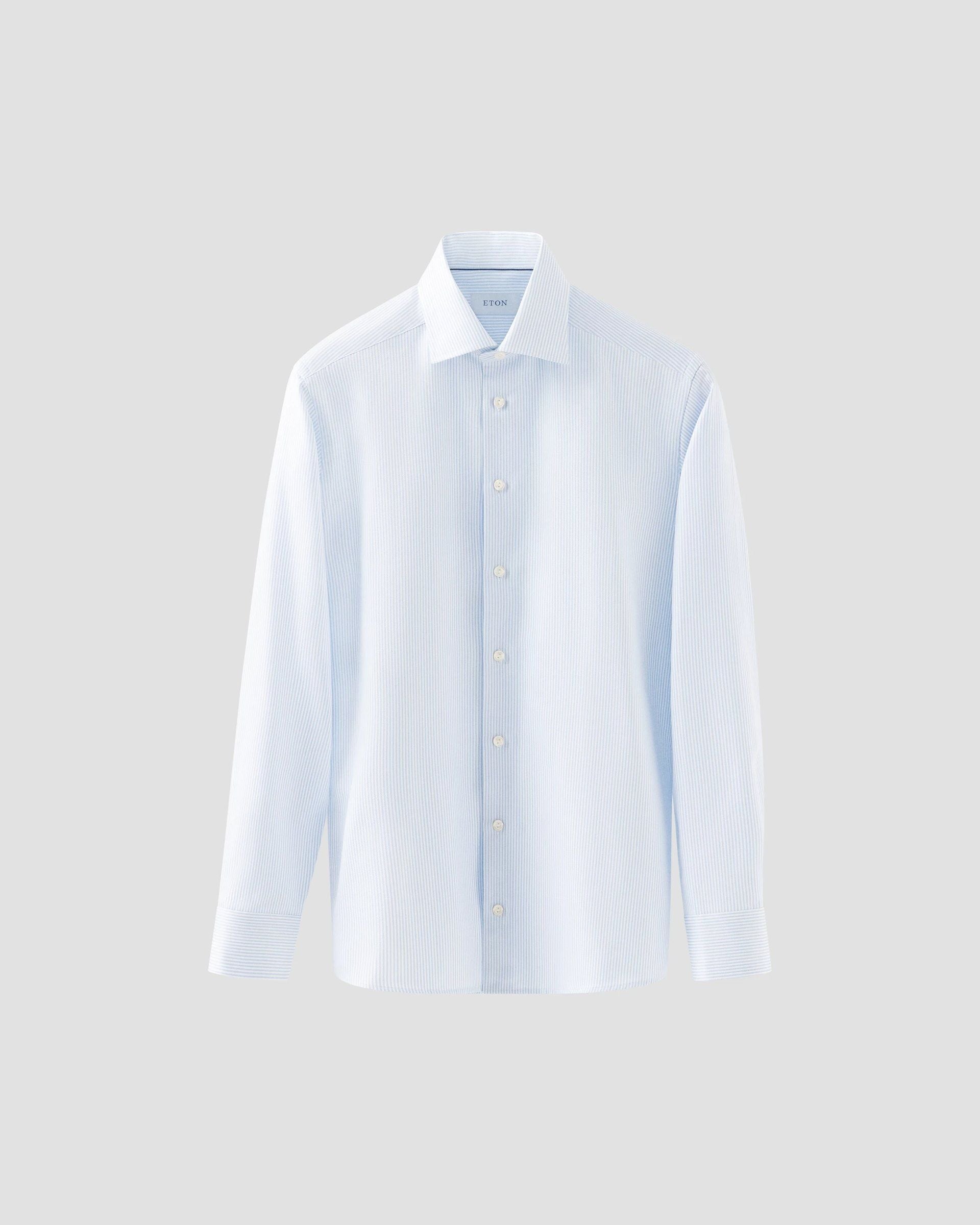 Striped Signature Twill, Slim, Light Blue