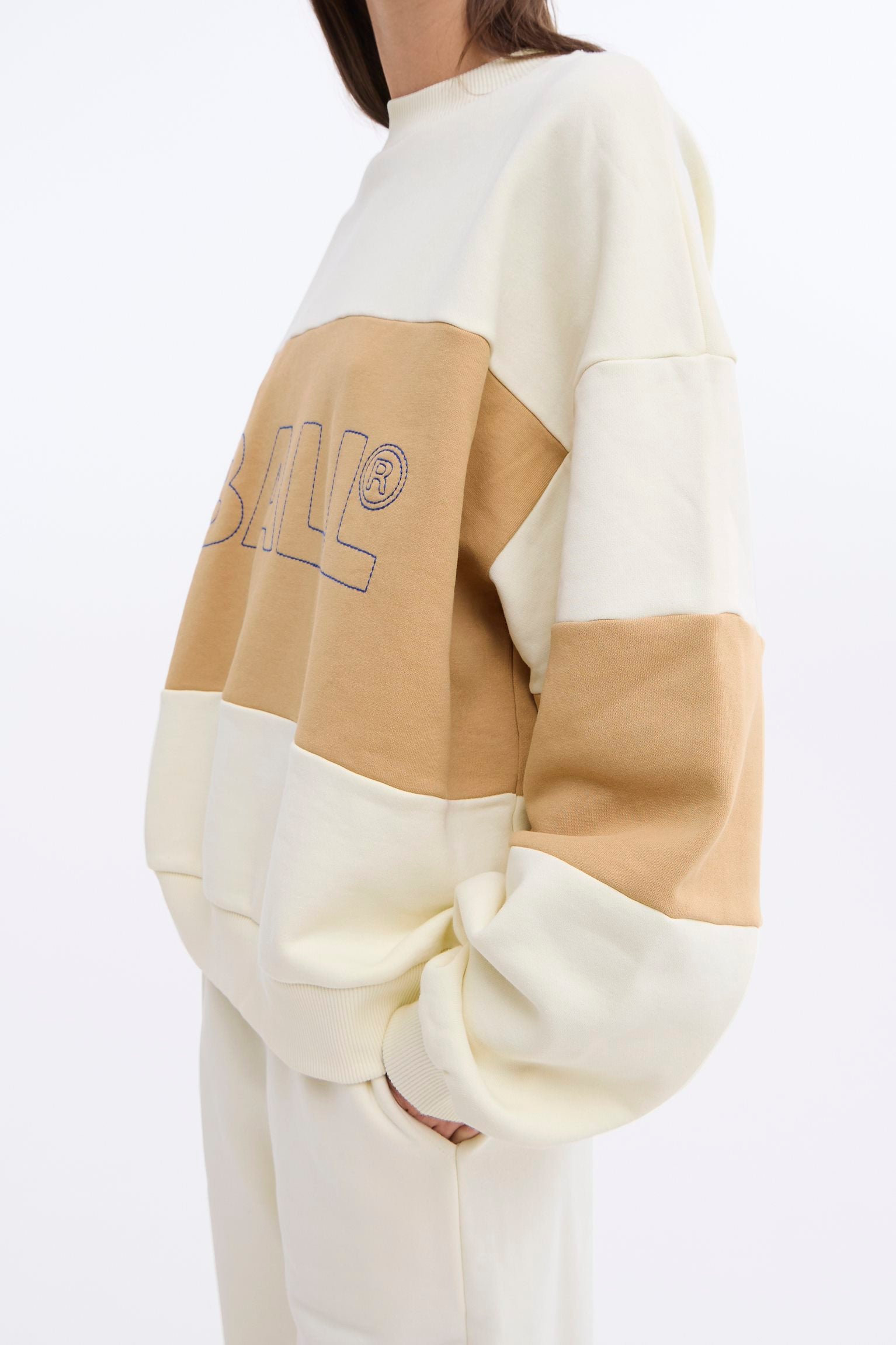 Ball Summer Chain Crew Neck, off white