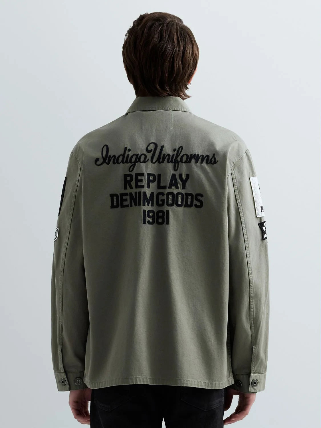 OVERSHIRT W/PATCH, LIGHT MILITARY