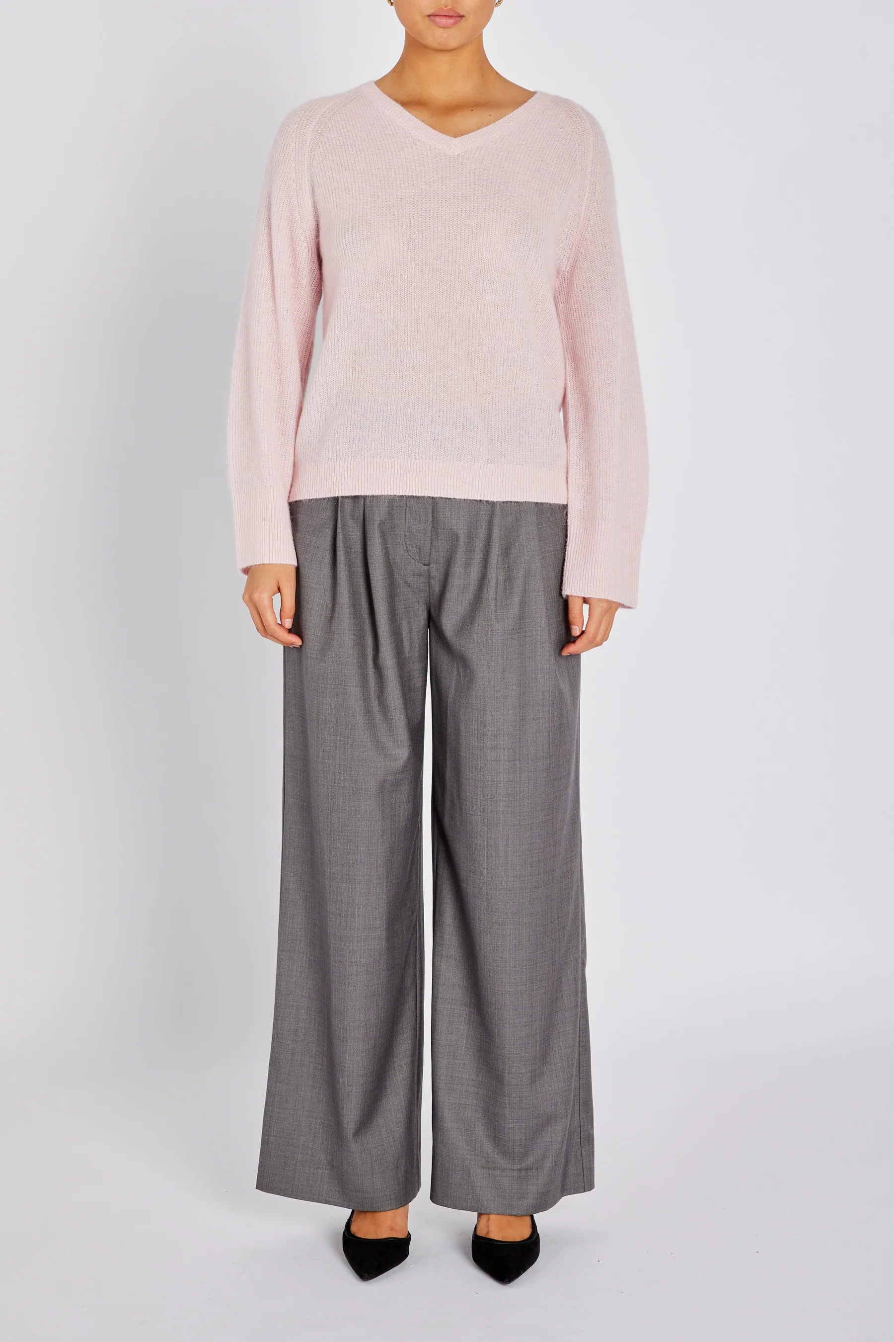 FLUFFY AMERA KNIT, LIGHT ROSA