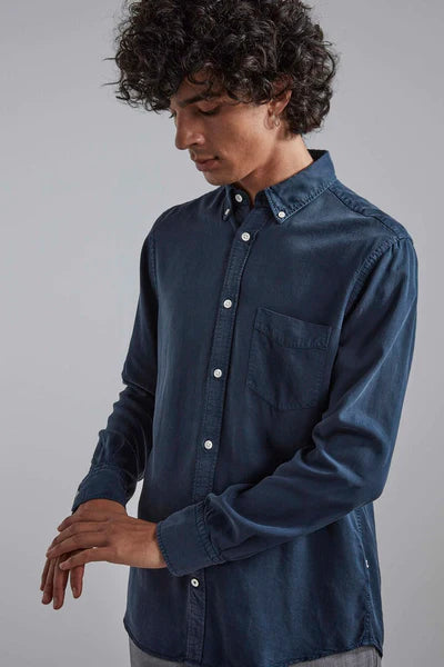 MANZA SLIM 5969 SHIRT, NAVY
