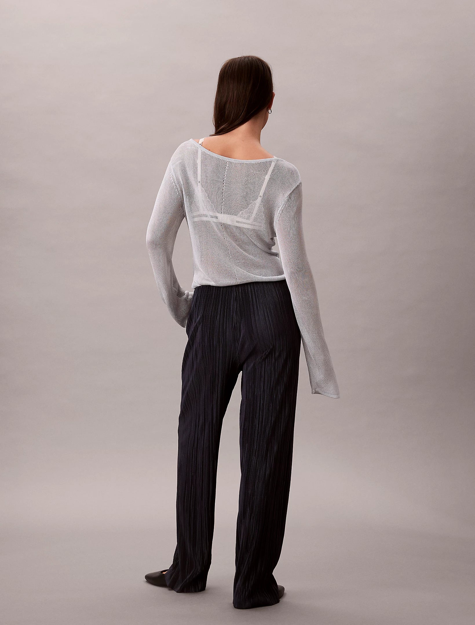 Plisse Pull On Pant, Sky Captain