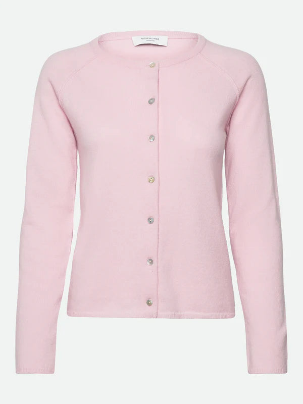 RWLaica LS Oneck Raglan Cardigan, Pink-a-boo