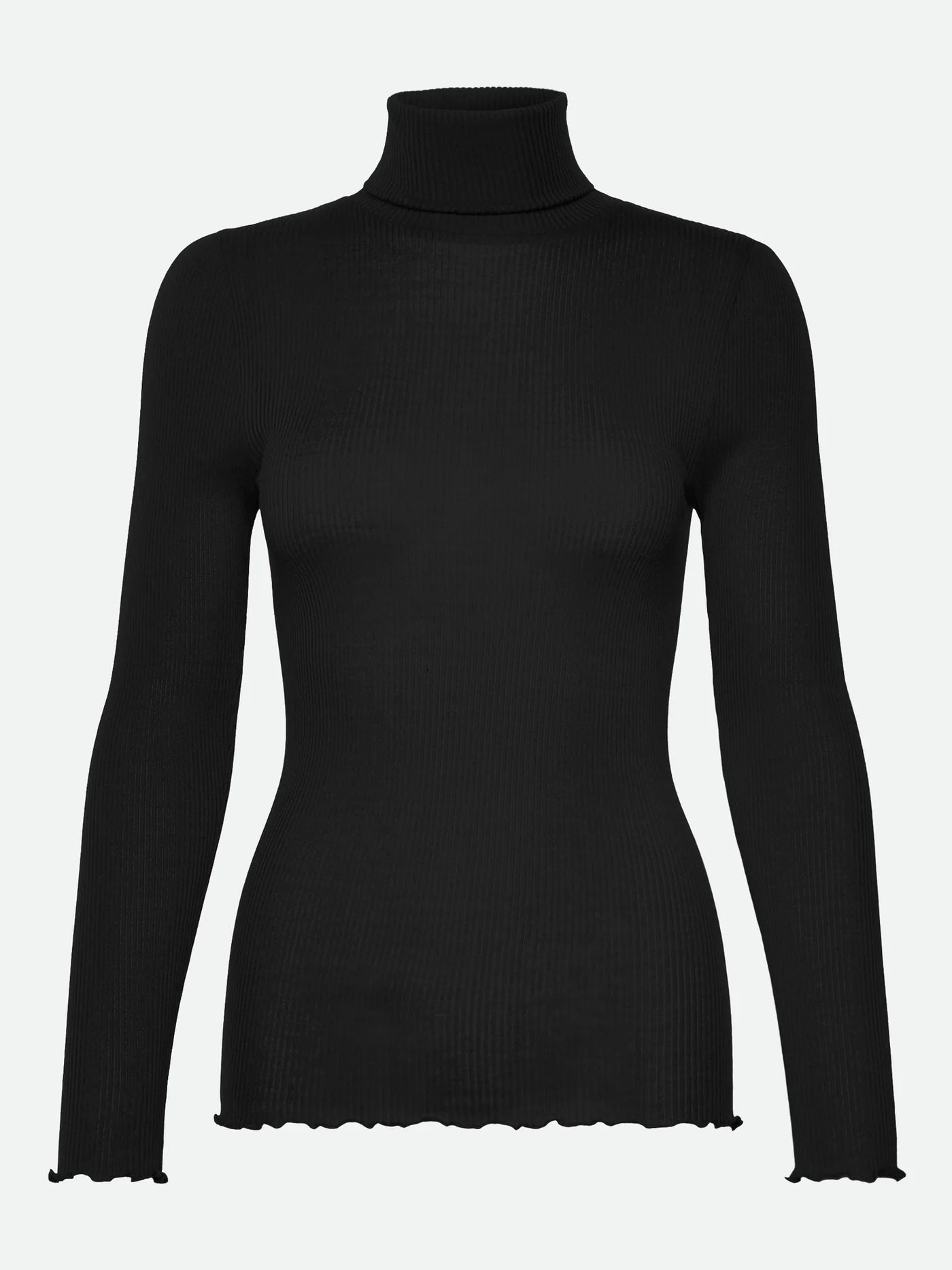 RWBalta Modal Roll Neck T-shirt, Black