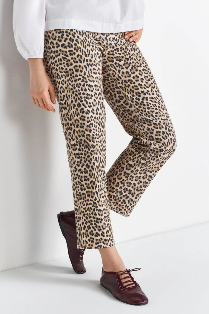 Vintage Straight Leopard Print, Caffee Latte