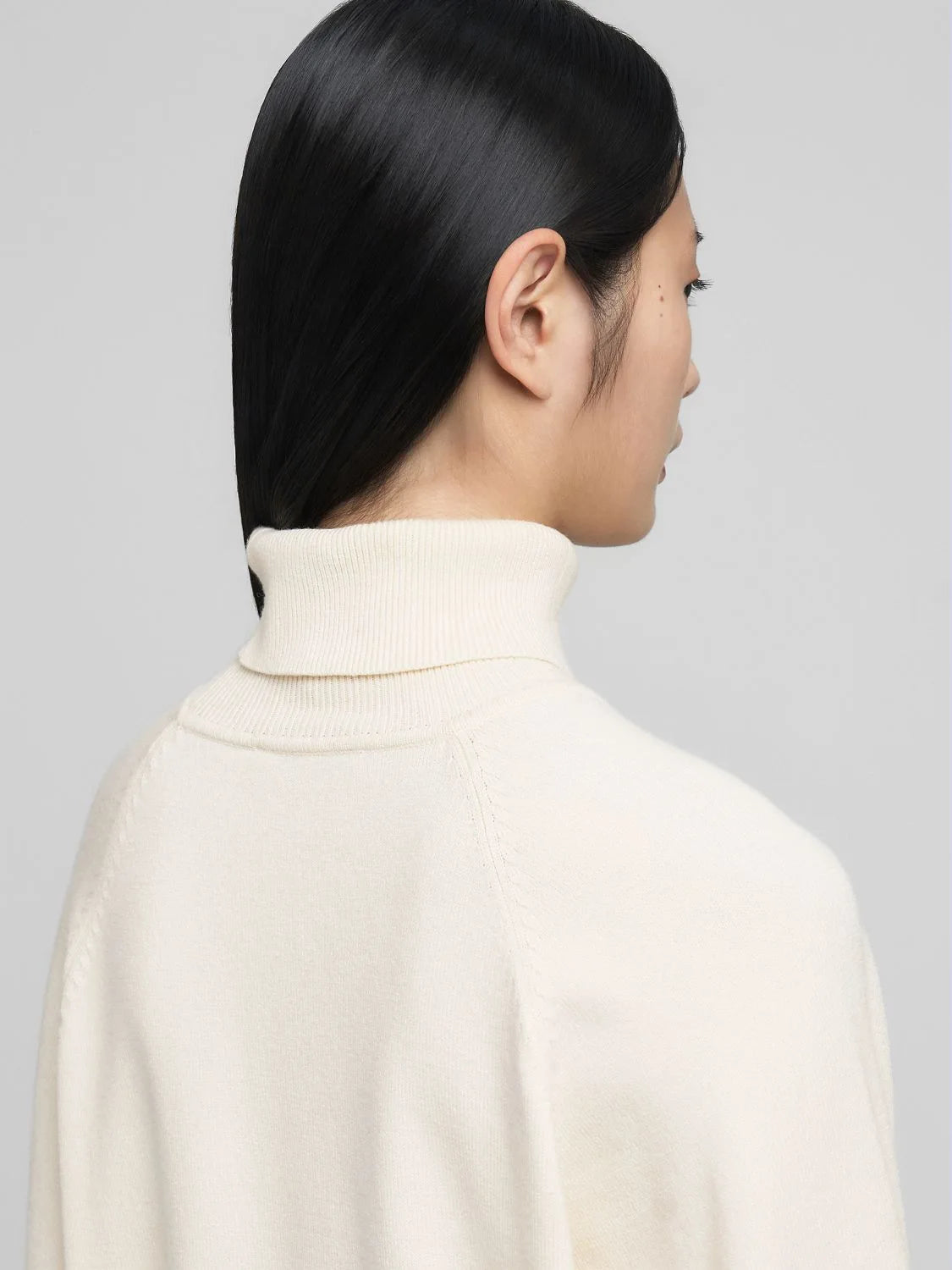 POLO-NECK PULLOVER, WINTER WHITE