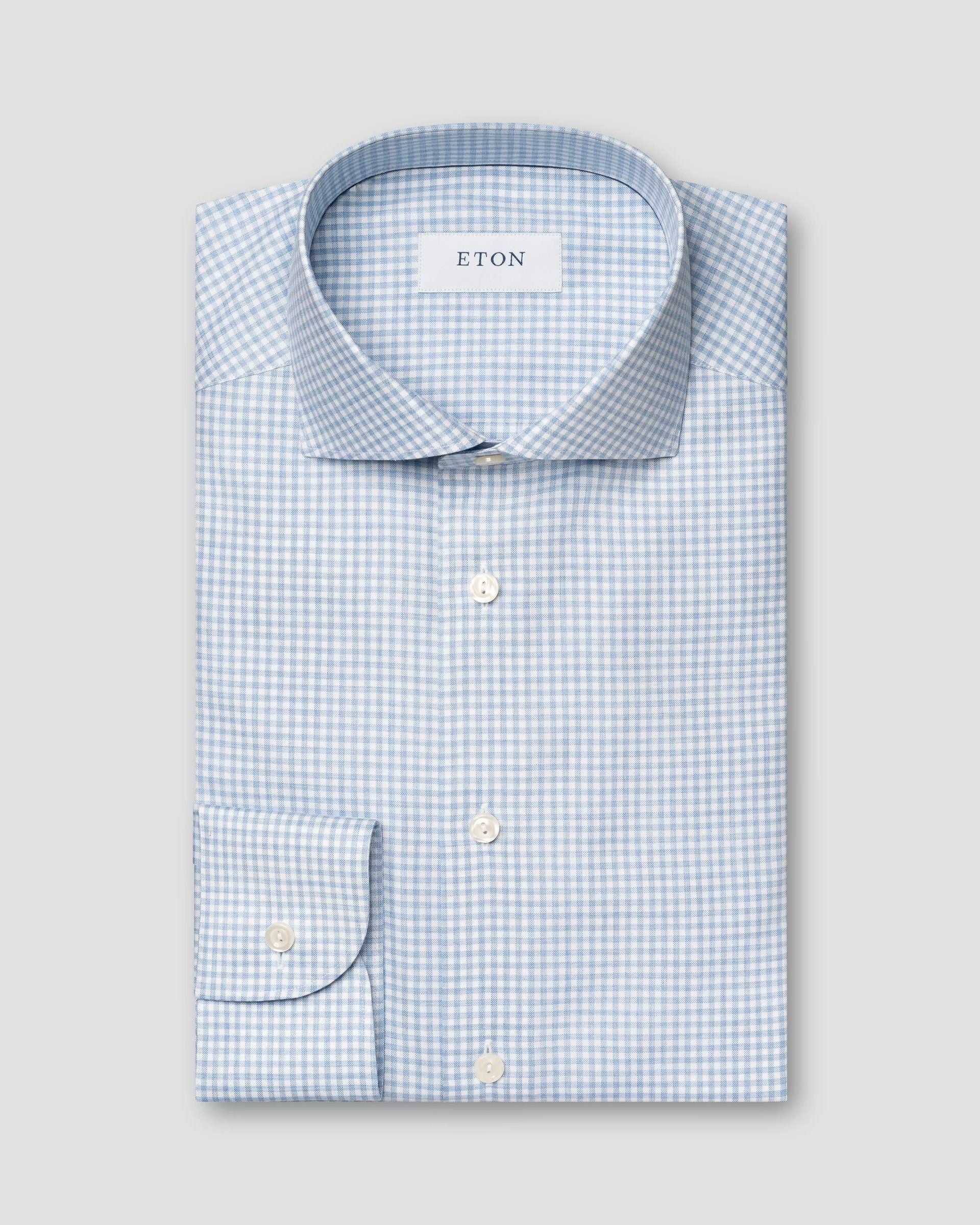 Check Signature Oxford Shirt, Slim, Light Blue