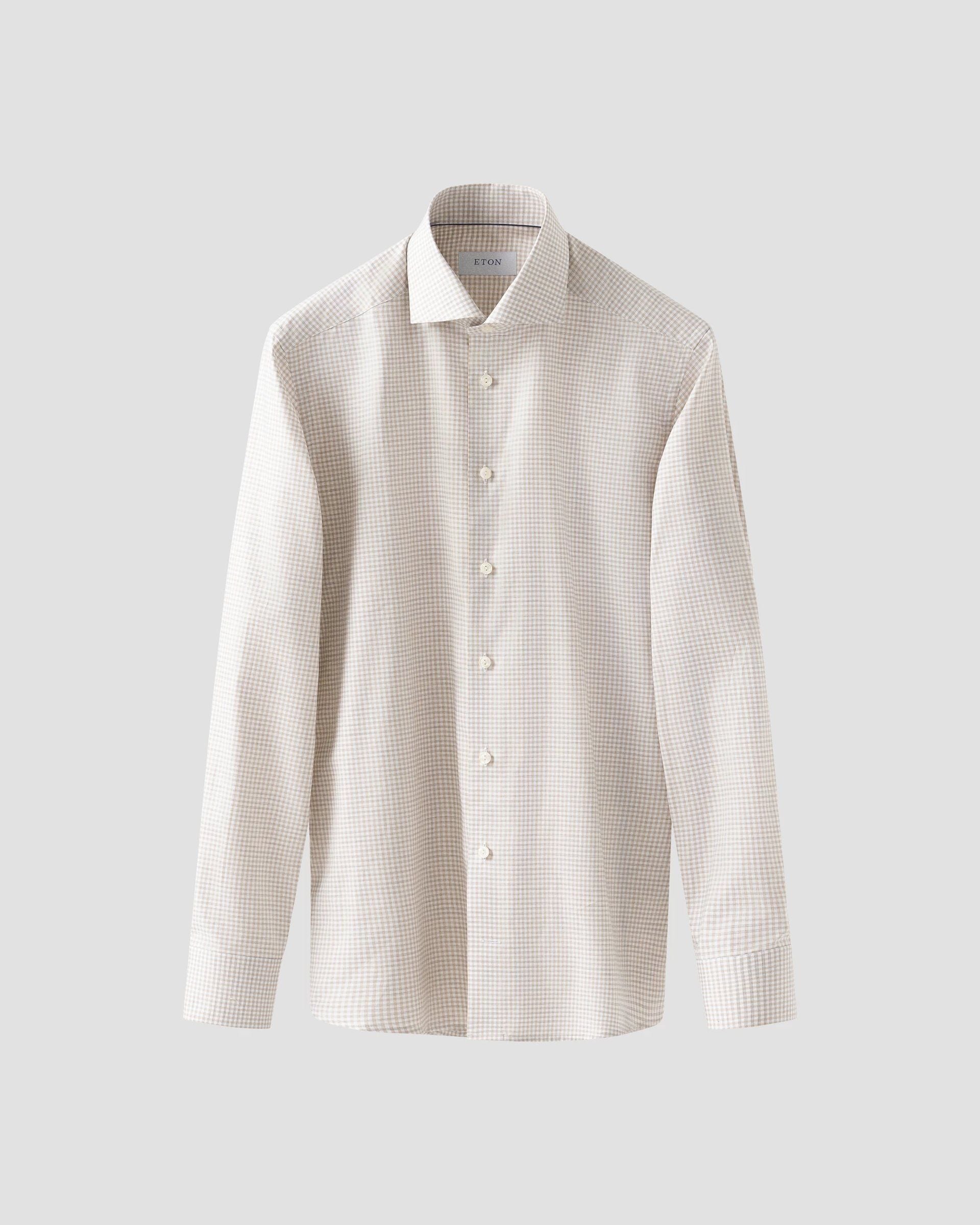 Check Signature Oxford Shirt, Slim, Beige