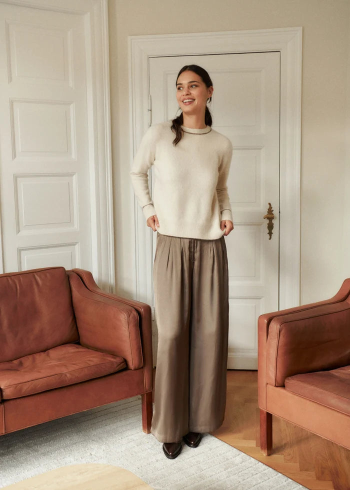 FOXY LS O-NECK PULLOVER, IVORY
