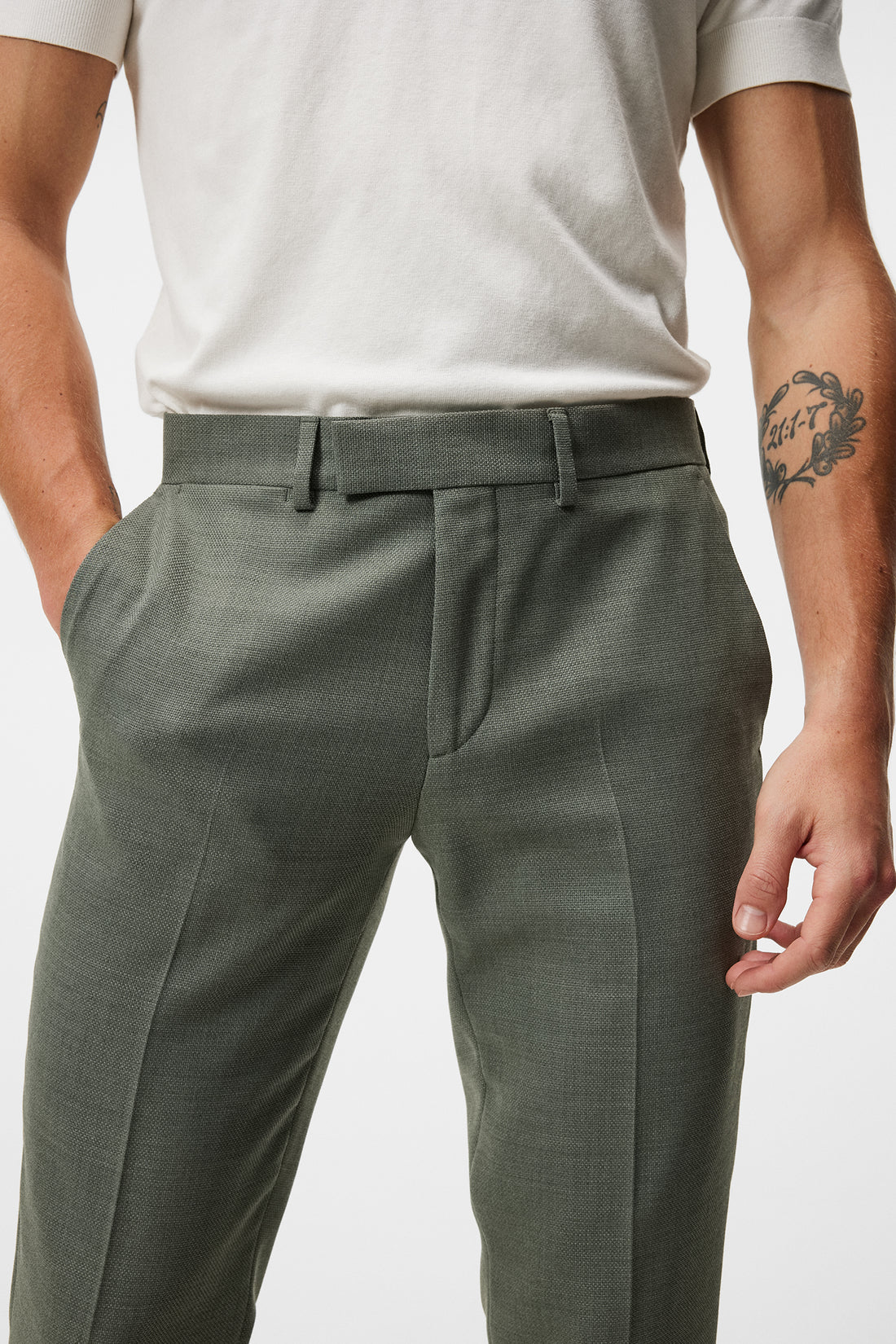 Grant active hopsack pants, aloe