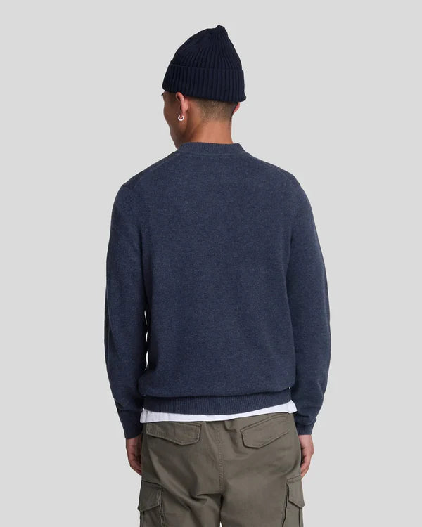 CASHMERE BLEND CREW NECK JUMPER, MIDNIGHT NAVY