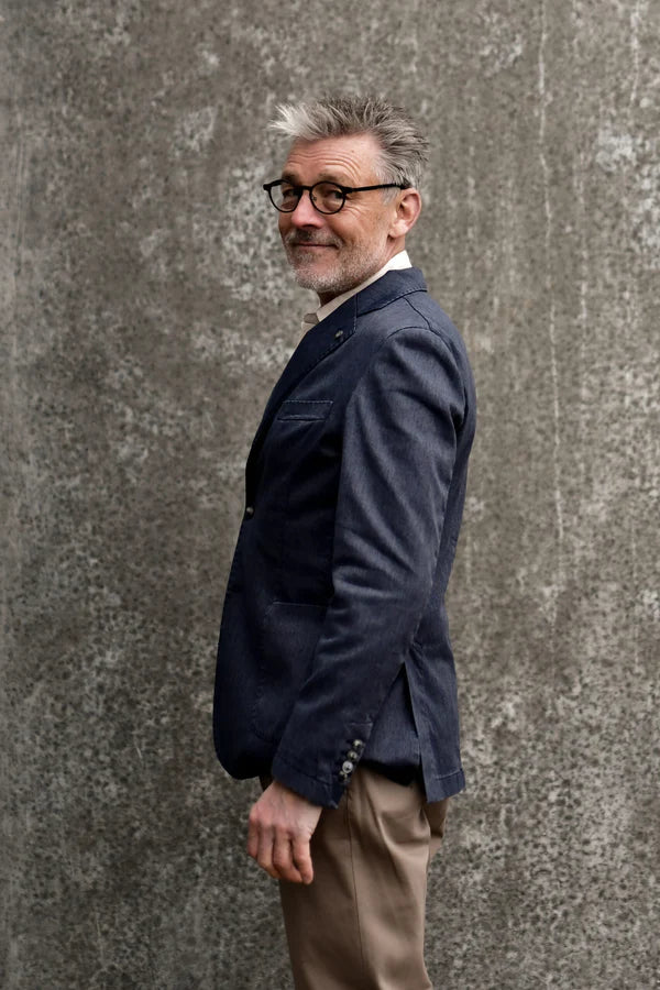 VITTORIO GIACCA BLAZER, MØRKEBLÅ