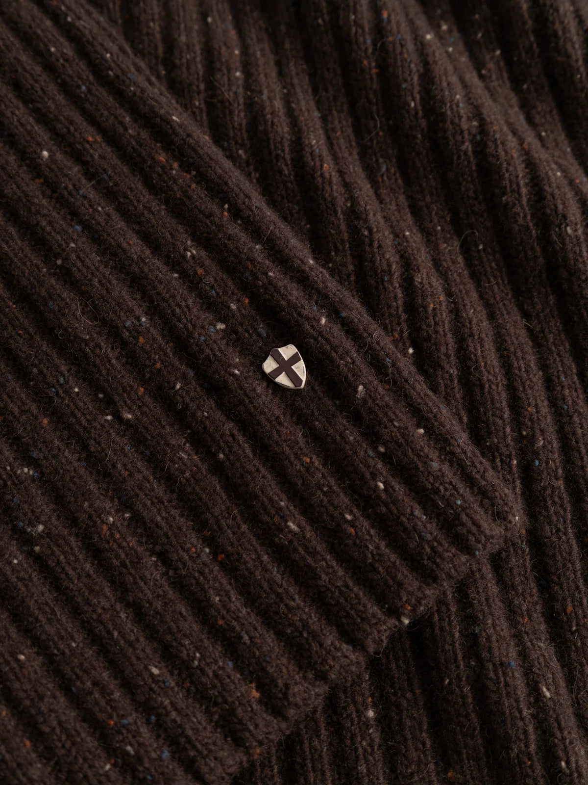 CALLUM ZIP KNIT CARDIGAN, HOT FUDGE BROWN