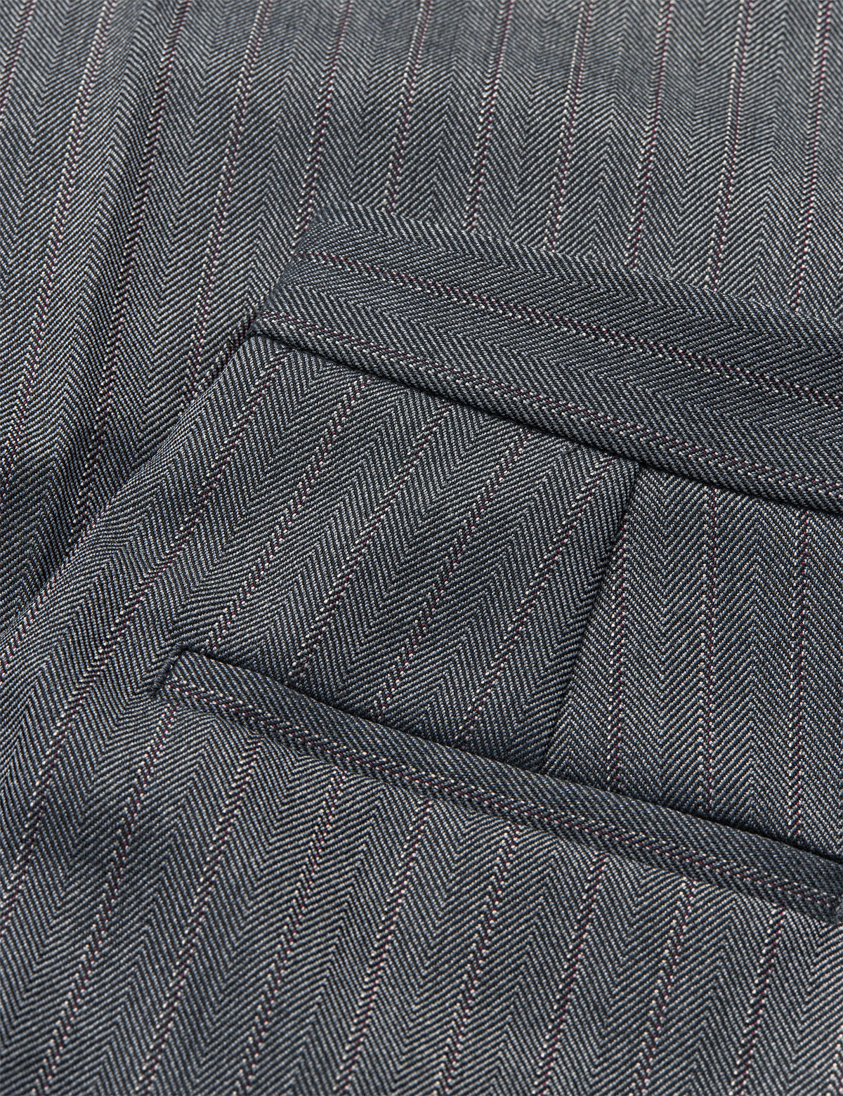 HERRINGBONE PIN MARIA PANTS, DARK GREY MELANGE