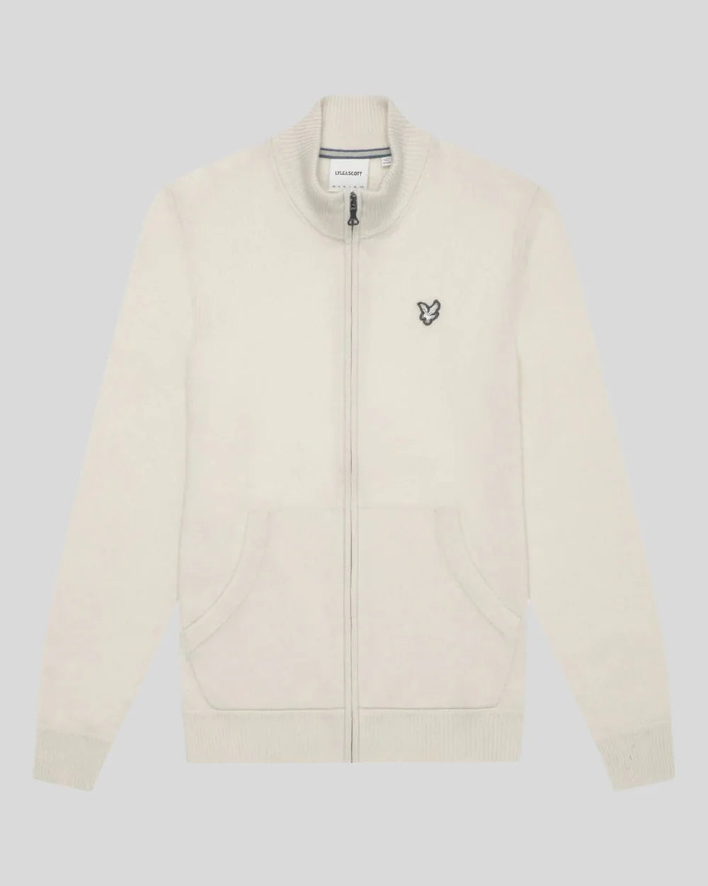 Cashmere Blend Zip Through Jumper, Discovery Khaki