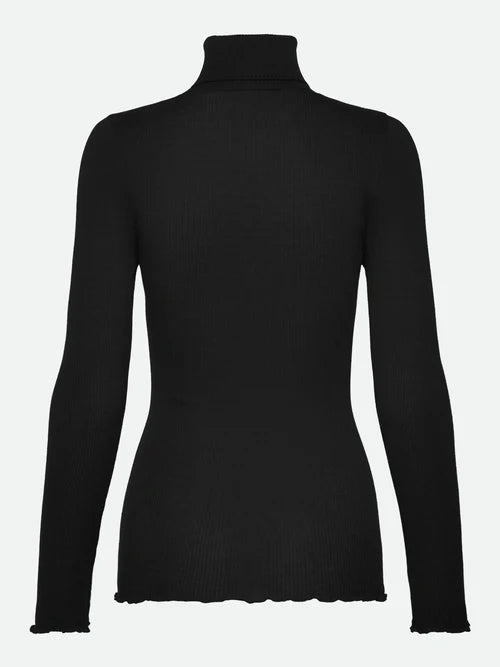 RWBalta Modal Roll Neck T-shirt, Black