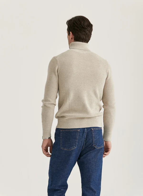 BERNARD ROLLER NECK KNIT, KHAKI