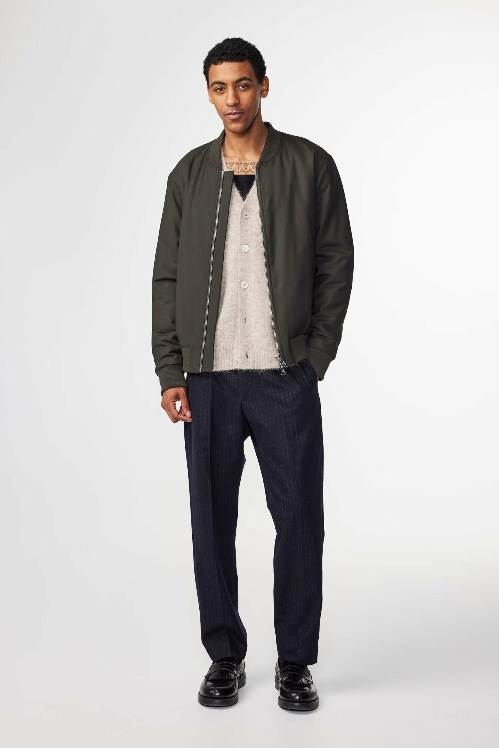 Bill 1630 Chino, navy stripe