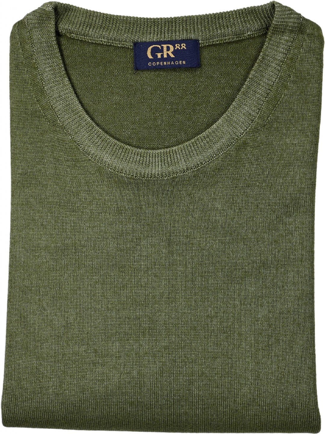 GR88 Jumper strik, crew neck, light green