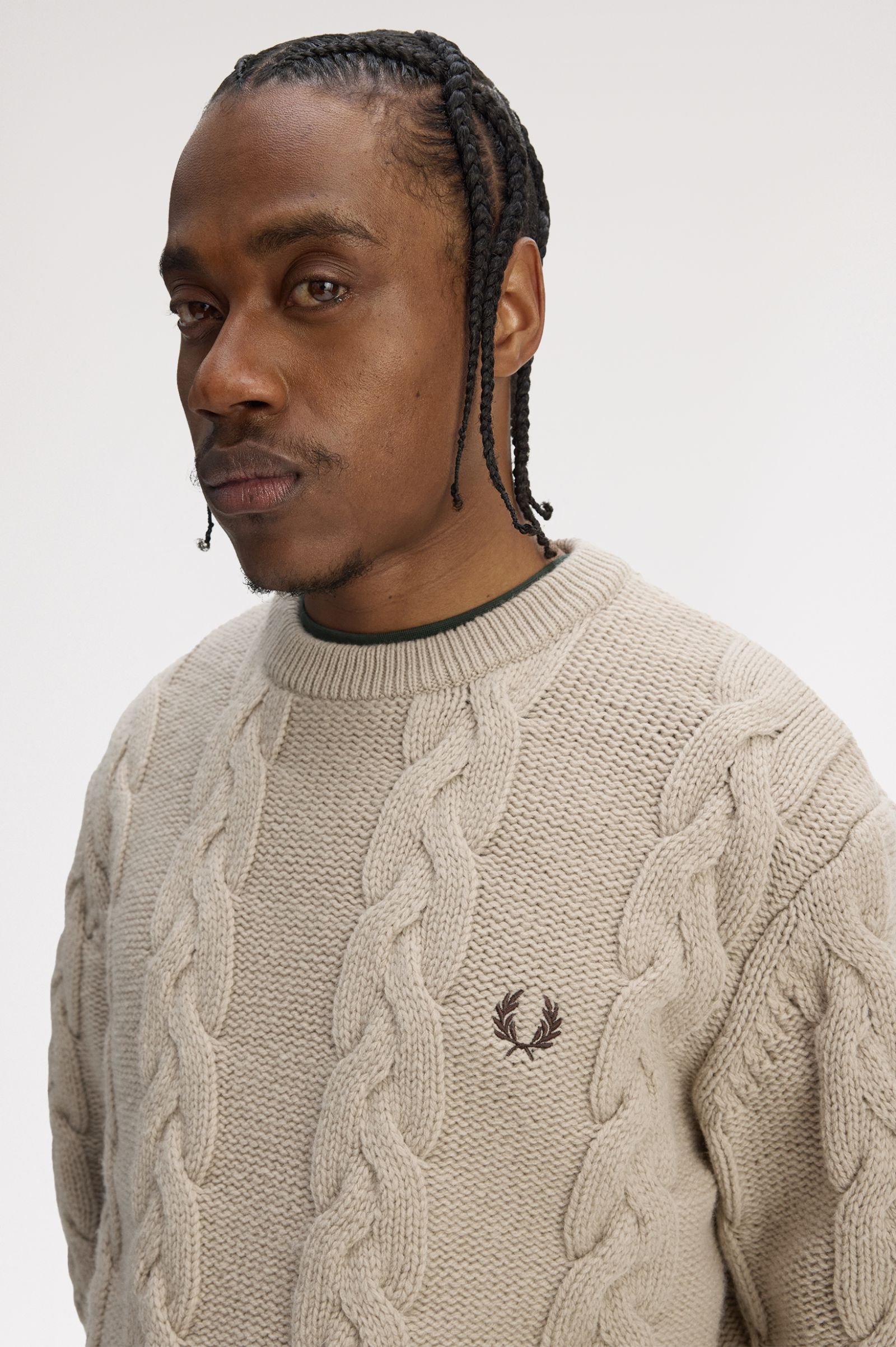 CHUNKY CABLE KNIT JUMPER, WARM OAT