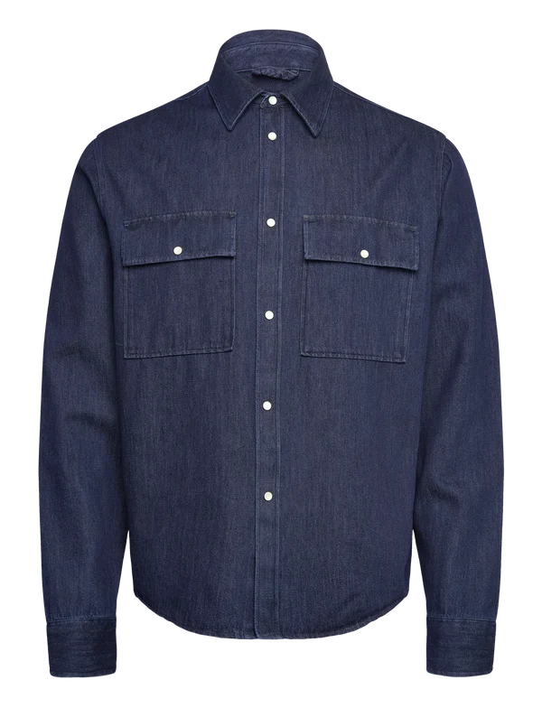 FINNIGAN DENIM SHIRT, NAVY