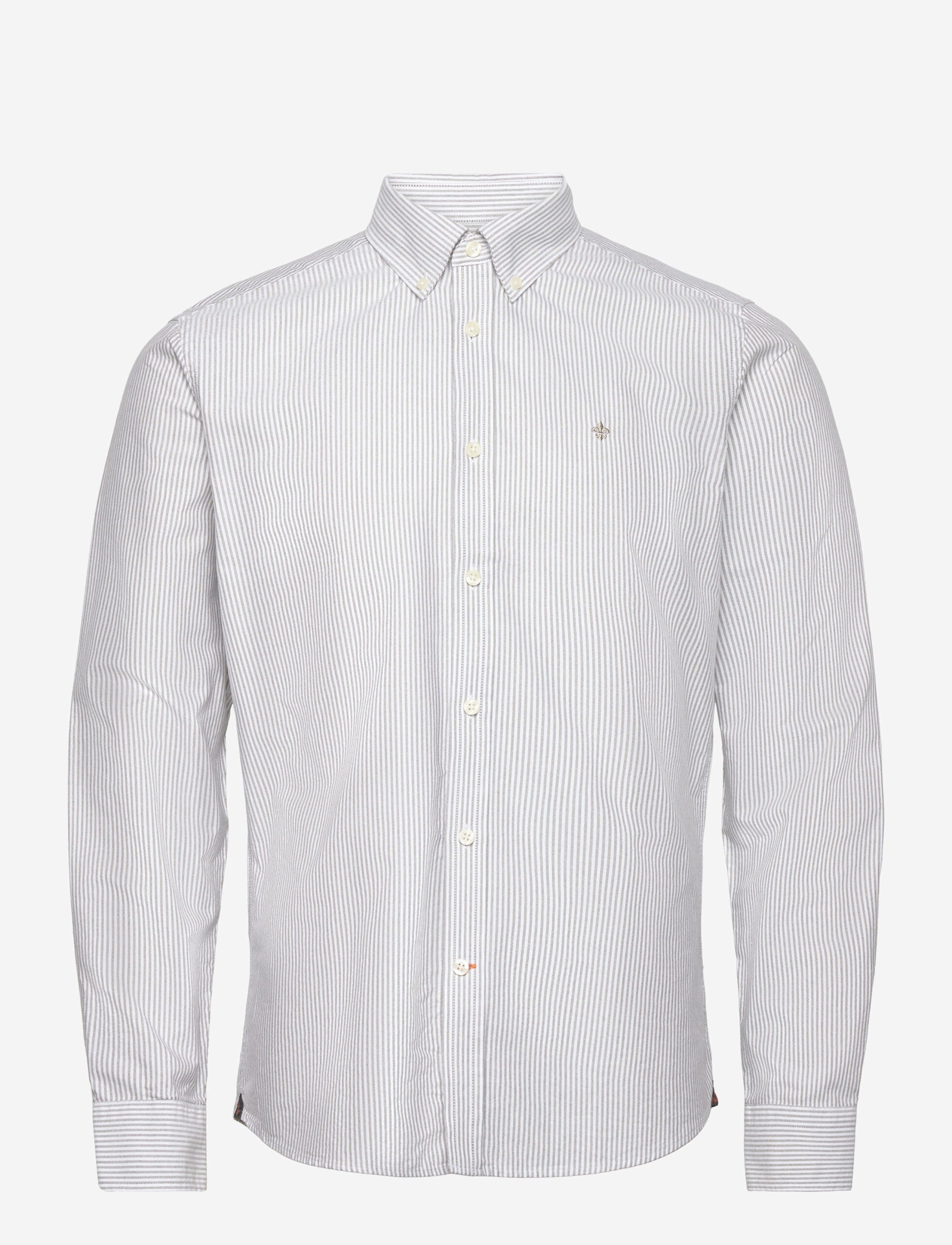 Douglas Stripe Shirt, Slim fit, Brown