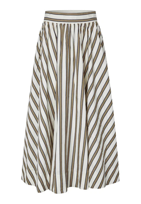 EDDA SKIRT, CREAM STRIPE