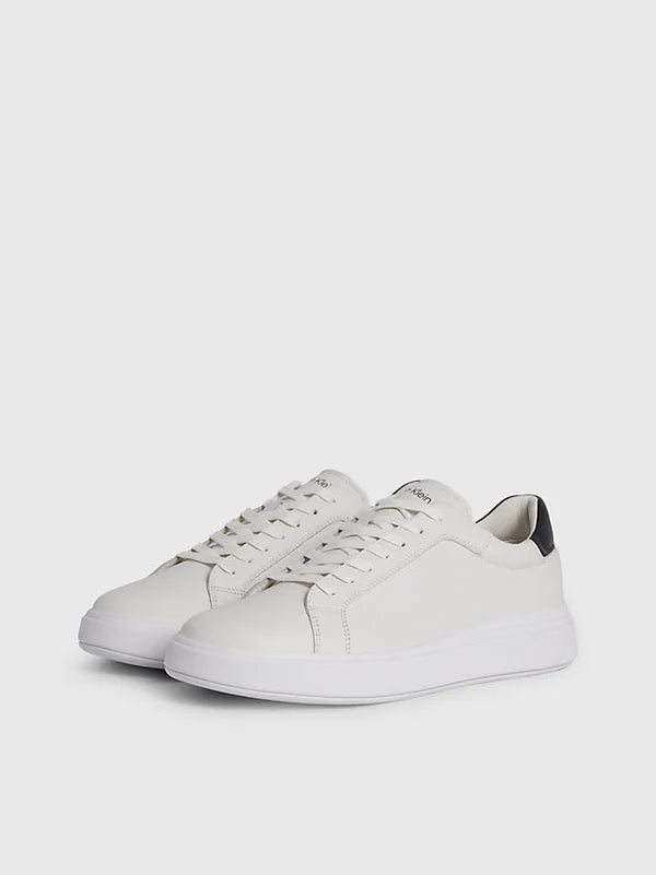 LOW TOP LACE SNEAKERS, WHITE/BLACK