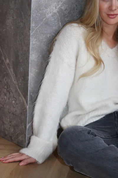 ESMERALDA SWEATER, OFF WHITE