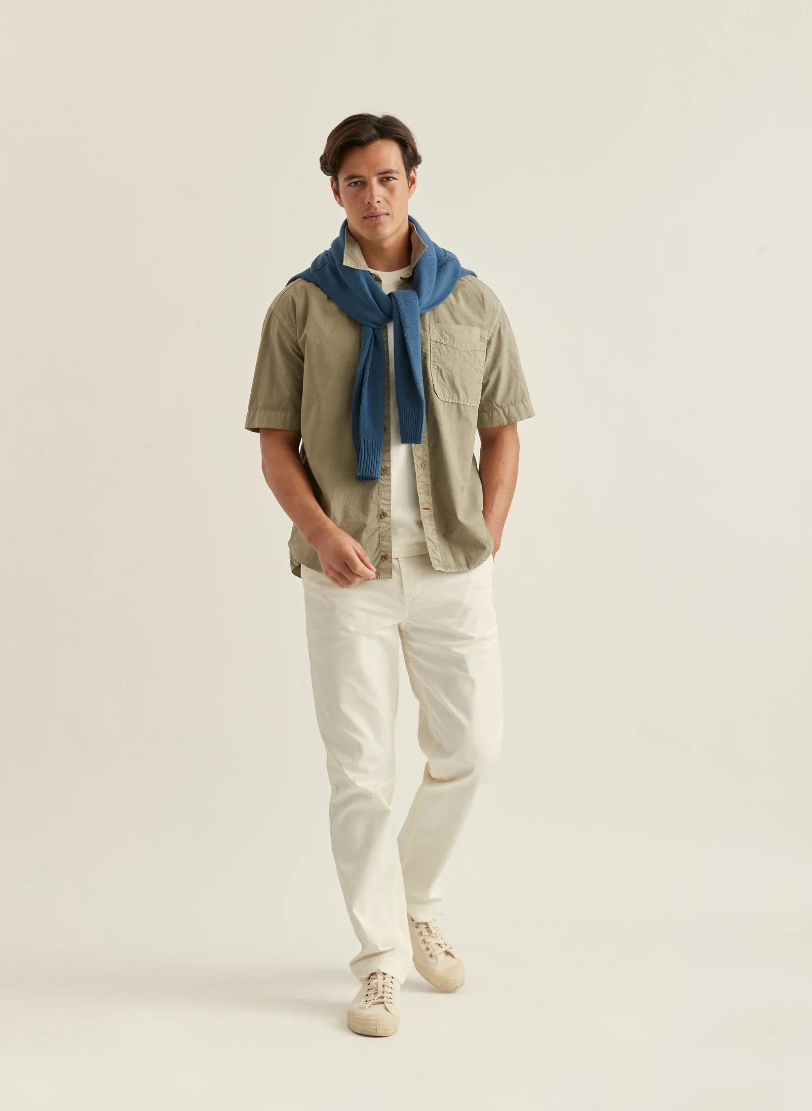 Jeremyn SS shirt, olive