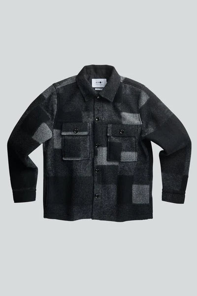 WILAS 8267 OVERSHIRT, DARK GREY CHECK
